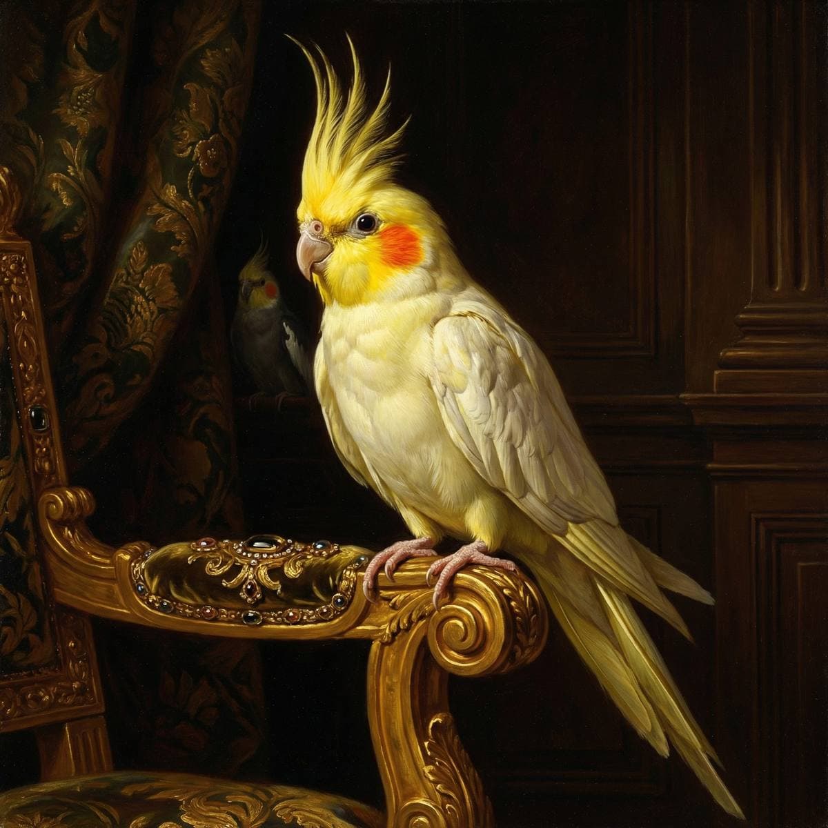 Coastal Bird Wall Art From Your Photos - Royal Renaissance style bird portrait
