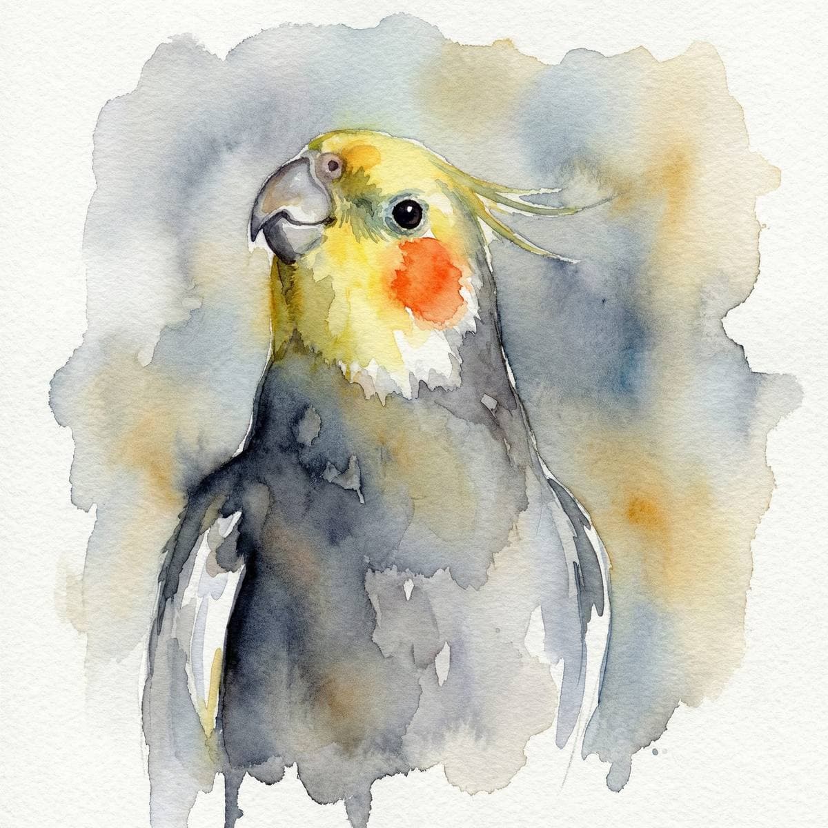 Coastal Bird Wall Art From Your Photos - Watercolor style portrait