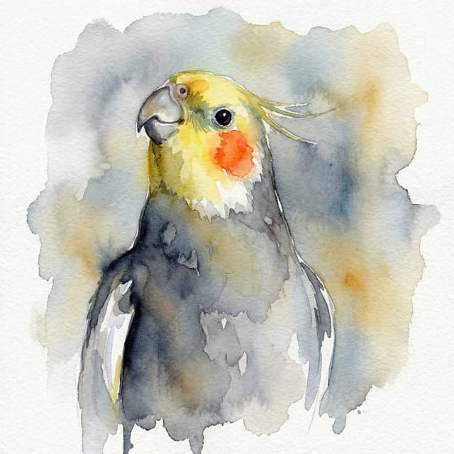 Coastal Bird Wall Art - Watercolor style portrait