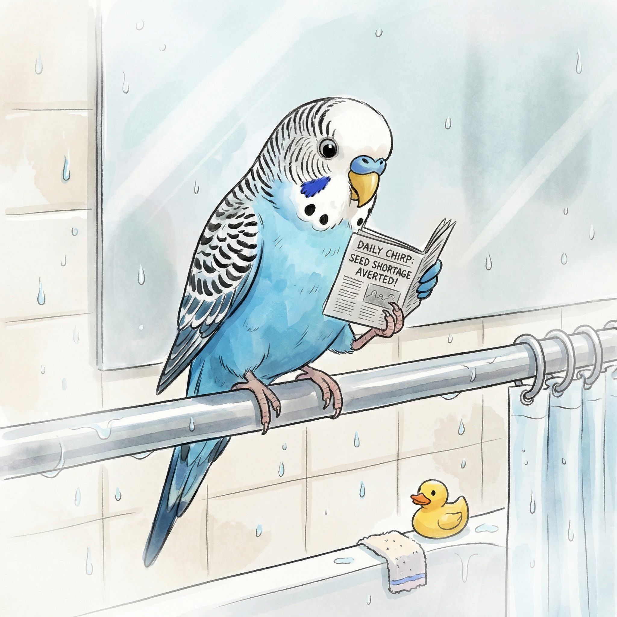 Parrot - Bathroom Art