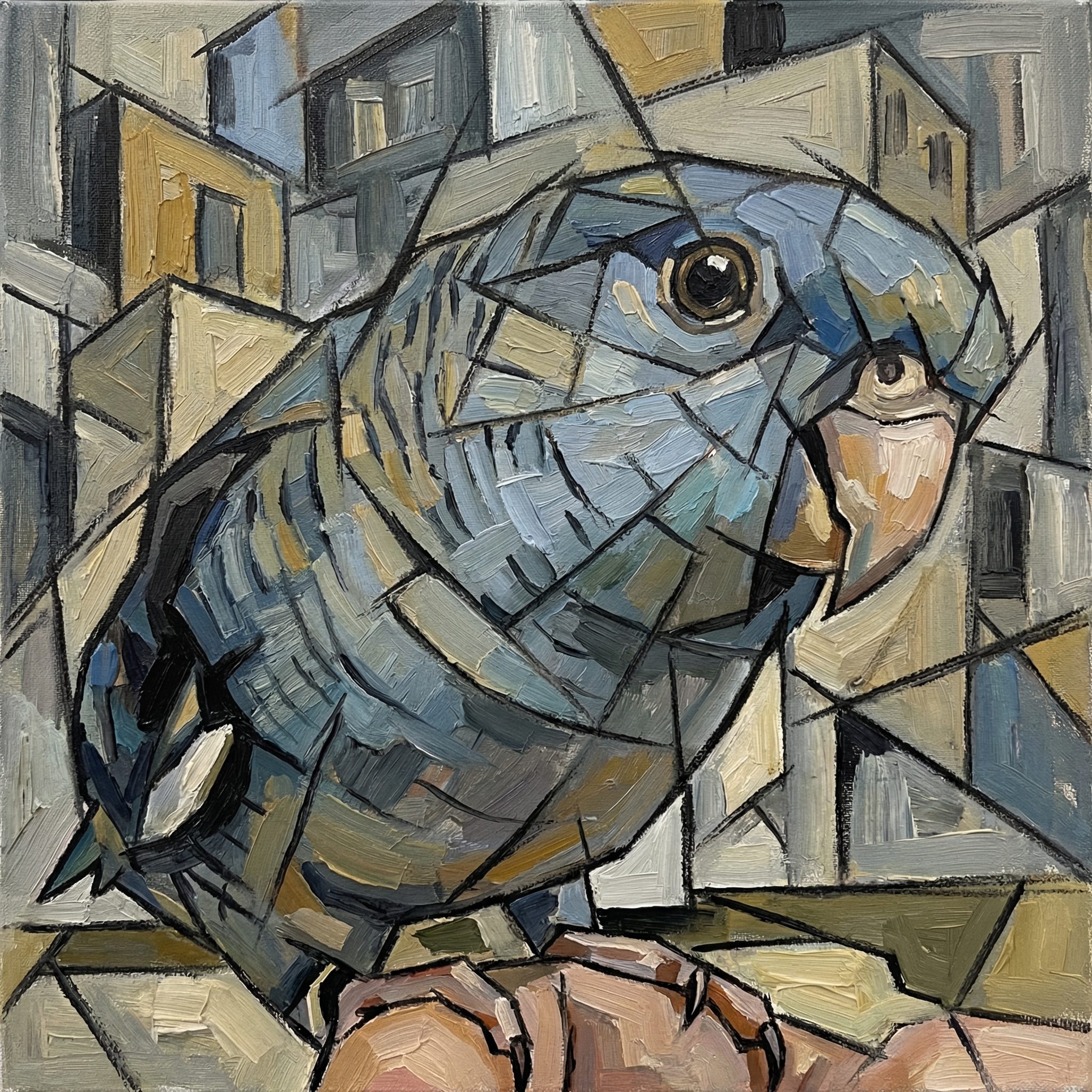 Macaw - Cubist